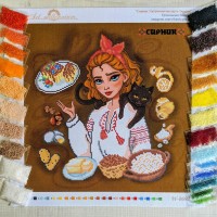 NW-0692 Сирник. Гастрономічна карта України. Набір з бісером