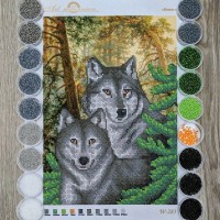 NW-283 Вовки. Набір з бісером