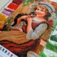 NW-390 Дівчинка з кошеням. Набір з бісером