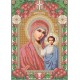 R-0013 Казанська ікона Божої Матері А4 (калина) (варіант 2). Схема для вишивки бісером