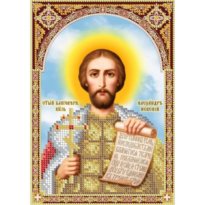 R-0082 Святий Олександр Невський. Схема для вишивки бісером