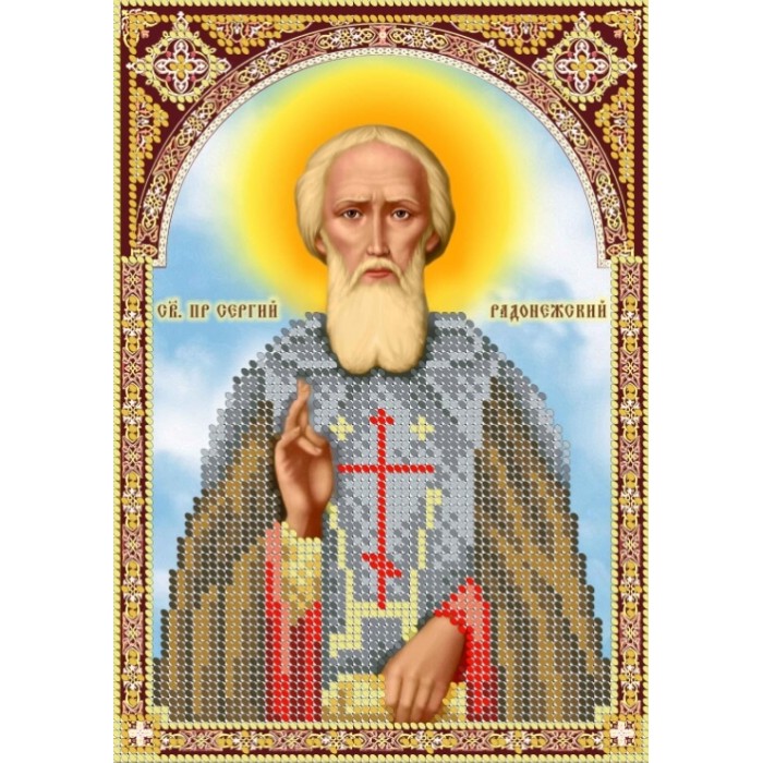 R-0085 Святий Сергій Радонезький. Схема для вишивки бісером