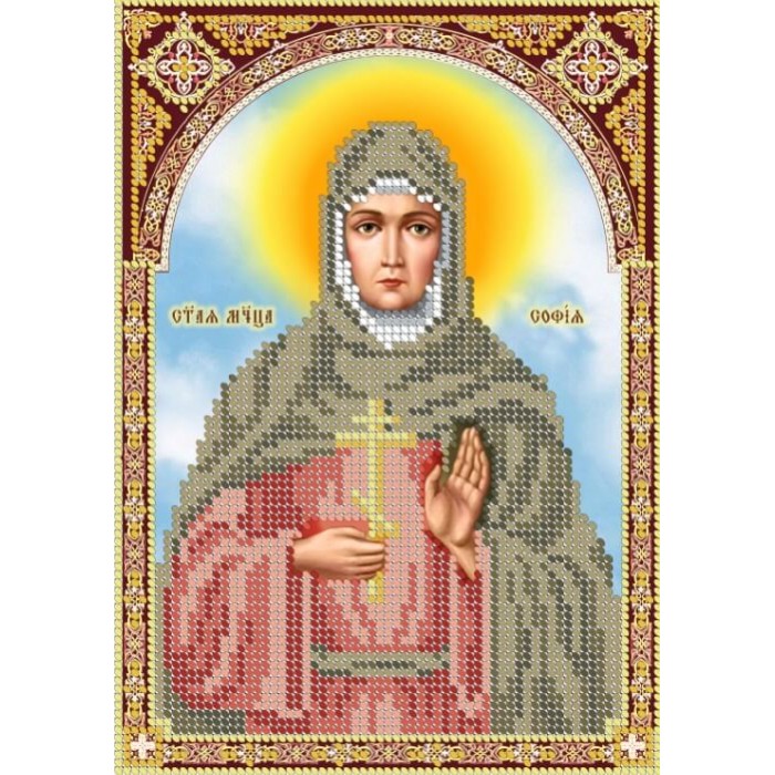 R-0088 Свята мучениця Софія. Схема для вишивки бісером