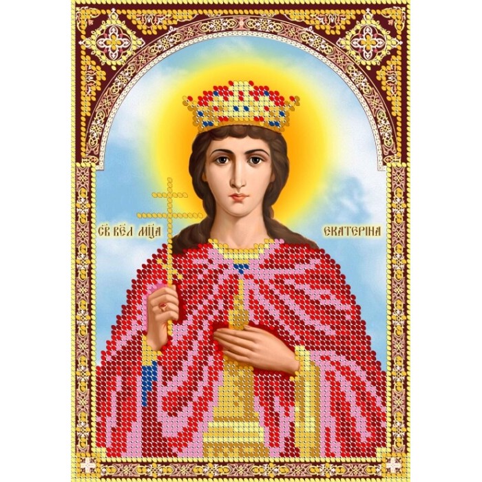 R-0111 Свята великомучениця Катерина. Схема для вишивки бісером