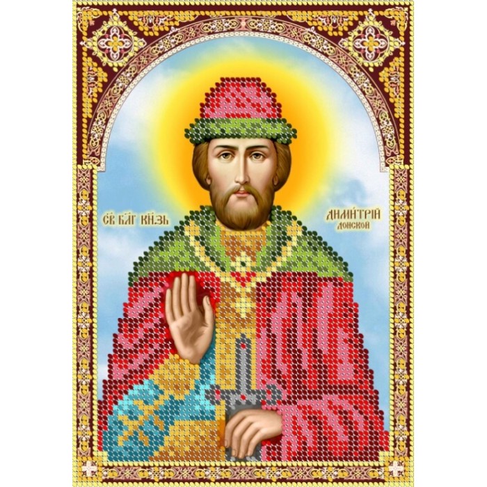 R-0116 Святий Дмитро Донський. Схема для вишивки бісером