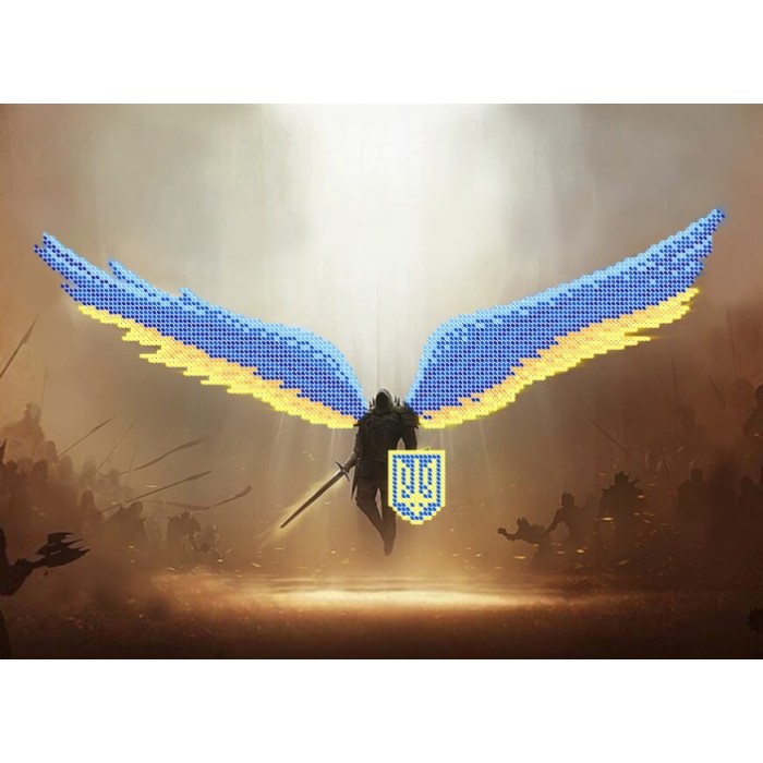 R-0307 Воїн Світла А3. Схема для вишивки бісером