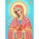 R-0317 Богородиця Семистрільна А3. Схема для вишивки бісером