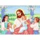 R-0320 Ісус і діти А3. Схема для вишивки бісером