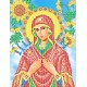 R-0352 Богородиця Семистрільна А4. Схема для вишивки бісером