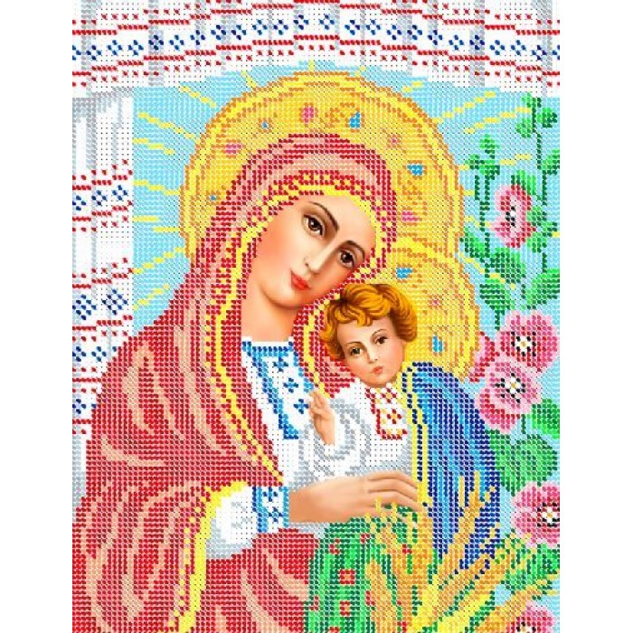 R-0366 Діва Марія А4. Схема для вишивки бісером