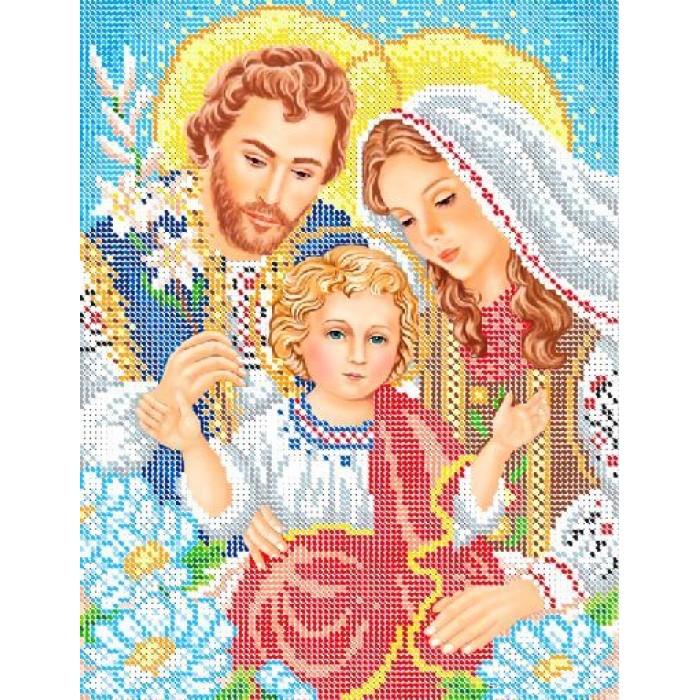 R-0374 Святе Сімейство А4. Схема для вишивки бісером