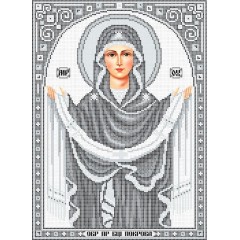 R-0415 Покрова Пресвятої Богородиці (срібло) А3