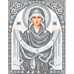 R-0416 Покрова Пресвятої Богородиці (срібло) А4