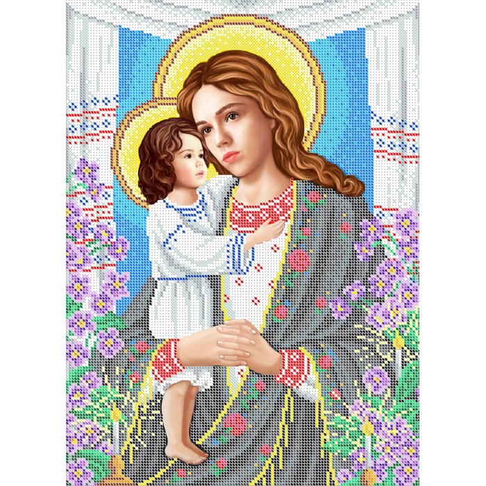 R-0428 Богородиця Віднайдення Загиблих А3. Схема для вишивки бісером