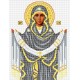 R-0517 Покрова Пресвятої Богородиці (срібно-золота) А4