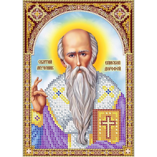R-0547 Святий мученик єпископ Дорофей А5. Схема для вишивки бісером