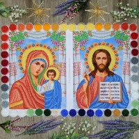 Набір вінчальних ікон (R-0321 / R-0322) з бісером