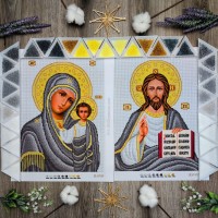 Набір вінчальних ікон (R-0501 / R-0504) з бісером