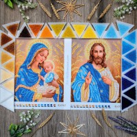 Набір вінчальних ікон (R-0558 / R-0562) з бісером