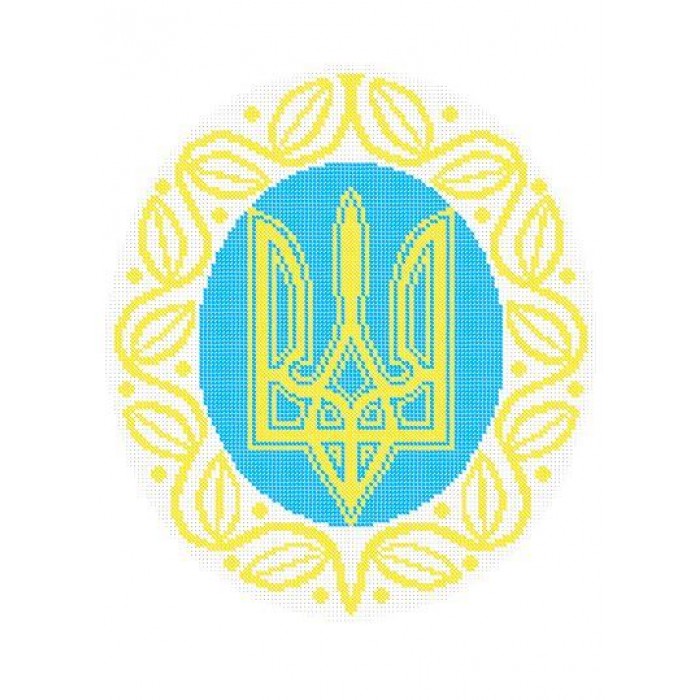 W-0649 Герб України (повна зашивка) А3. Схема для вишивки бісером