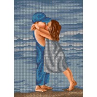 W-264 Перший поцілунок. Схема для вишивки бісером