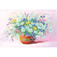 W-272 Польовий букет. Схема для вишивки бісером