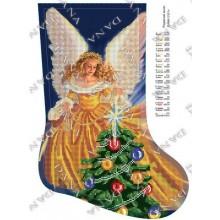 Схема для вишивки бісером ”Різдвяний ангел”(чобіт)