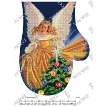 Схема для вишивки бісером ”Різдвяний ангел”(рукавиця)