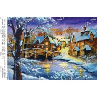 Схема для вишивки бісером "Освітлений пейзаж"