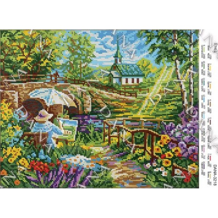 Схема для вишивки бісером "Етюд"
