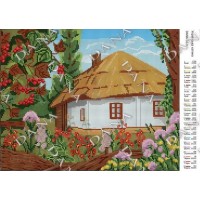 Схема для вишивки бісером "Українська хатина"