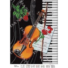 Схема для вишивки бісером "Музика"