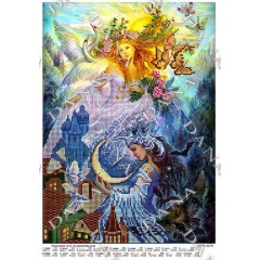 Схема для вишивки бісером "Королева ночі та королева дня"
