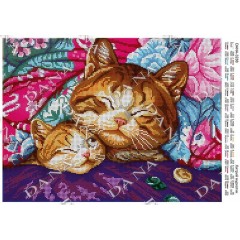 Схема для вишивки бісером "Хитрий муркотик"