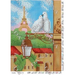 Схема для вишивки бісером "Голубки"