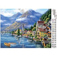 Схема для вишивки бісером "Морське містечко"
