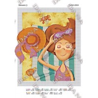 Схема для вишивки бісером "Засмага"