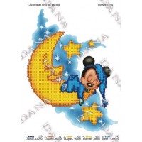 Схема для вишивки бісером "Солодкий сон на місяці"