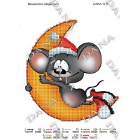 Схема для вишивки бісером "Мишенятко гойдається"