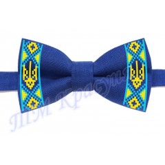 Краватка-метелик під вишивку бісером "Тризуб"