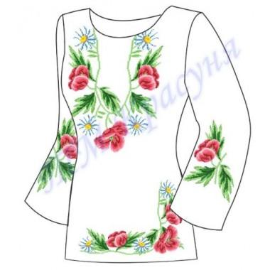 Заготовка для жіночої блузки "Чарівні квіти"