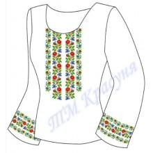 Заготовка для жіночої блузки "Орнамент з квітів"