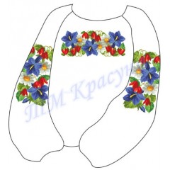 Заготовка дитячої блузки під вишивку "Дзвіночки з ромашками"