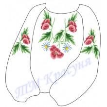 Заготовка дитячої блузки під вишивку "Чарівні квіти"
