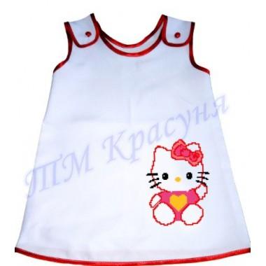 Зшита заготовка дитячого плаття "Кітті"