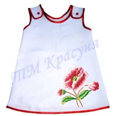 Зшита заготовка дитячого плаття "Пишна квітка"