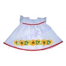 Зшита заготовка дитячого платтячка для самих маленьких "Соняшники" (до року)