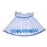 Зшита заготовка дитячого платтячка для самих маленьких "Синій орнамент" (до року)