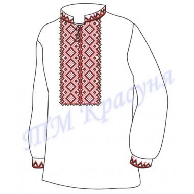 Заготовка дитячої вишиванки "Оберіг долі" (червоно-чорна)