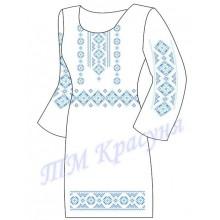 Заготовка плаття під вишивку бісером "Класичний орнамент" (блакитний)